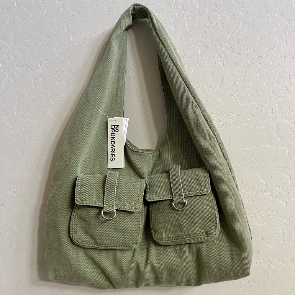 Viral No Boundaries Sol Out Olive Canvas Tote
